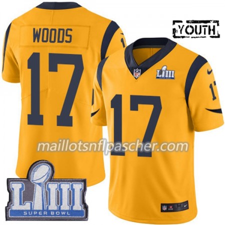Maillot Los Angeles Rams Robert Woods 17 Nike Or 2019 Super Bowl LIII - Enfant